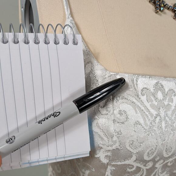 Vintage Prom Dress Maxi Gown 10 Silver White 90s Y2K Corset Fairy Princess Bride - Picture 9 of 11